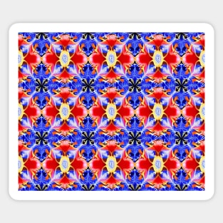 Red White and Blue Aesthetic Pattern 5 Sticker